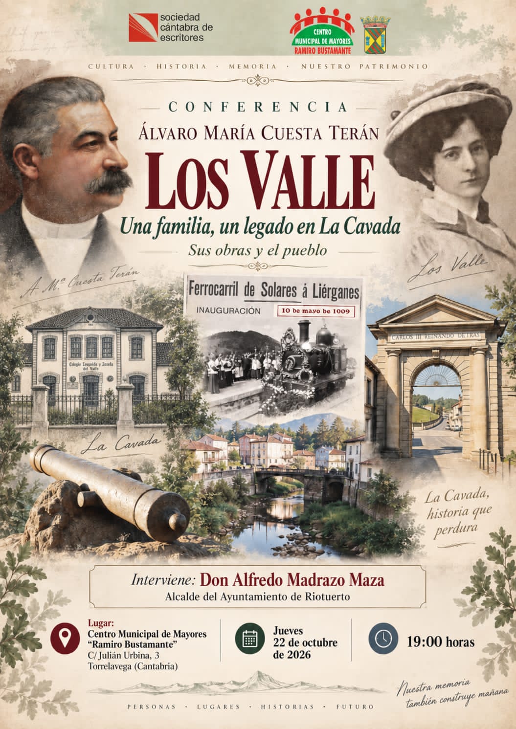 Cartel de la conferencia Los Valle
